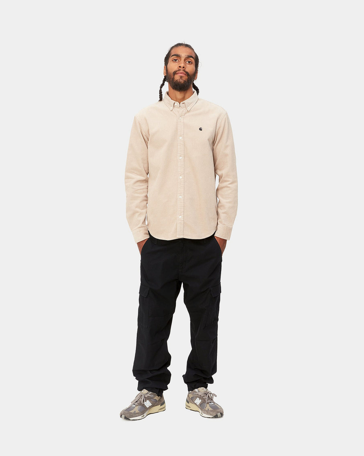 Carhartt WIP Aviation Pant Slim Fit Cargo - Black Rinsed | Carhartt WIP Chinos & Trousers | JEANSTORE