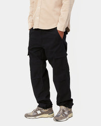 Carhartt WIP Aviation Pant Slim Fit Cargo - Black Rinsed | Carhartt WIP Chinos & Trousers | JEANSTORE