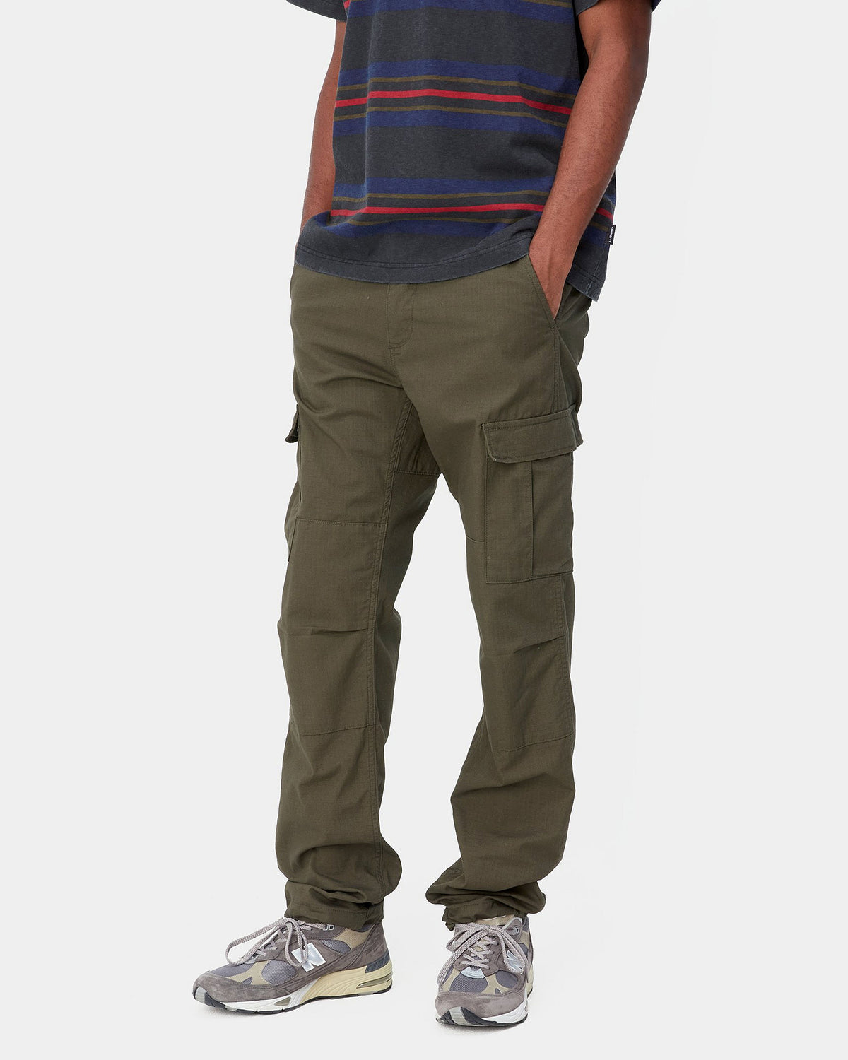 Carhartt WIP Aviation Pant Slim Fit Cargo - Cypress Rinsed | Carhartt WIP Chinos & Non-Denim Pants | JEANSTORE