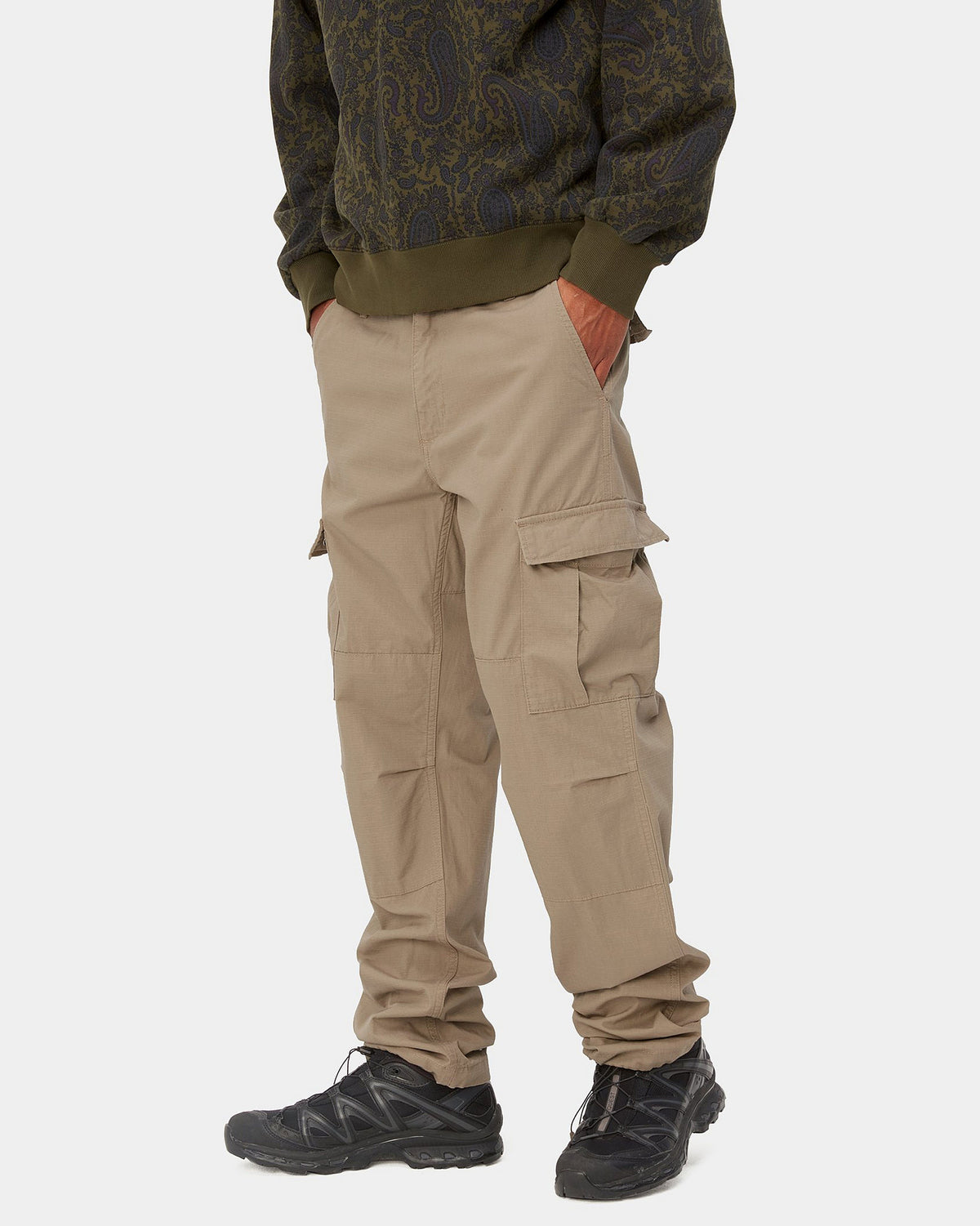 Carhartt WIP Aviation Pant Slim Fit Cargo - Leather Rinsed | Carhartt WIP Chinos & Non-Denim Pants | JEANSTORE