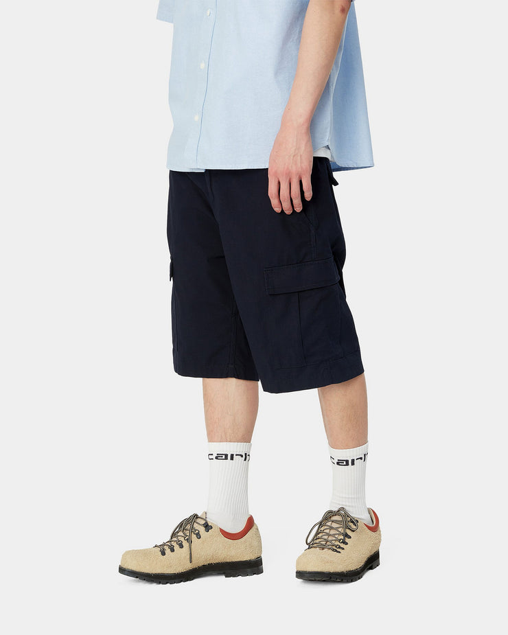 Carhartt WIP Aviation Shorts - Dark Navy Rinsed