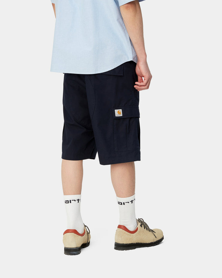 Carhartt WIP Aviation Shorts - Dark Navy Rinsed