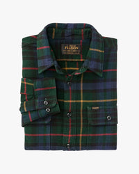 Filson Vintage Flannel Work Shirt - Green / Navy Plaid