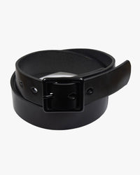 Barnes and Moore Bosun Leather Belt - Black / Black | Barnes and Moore Belts | JEANSTORE