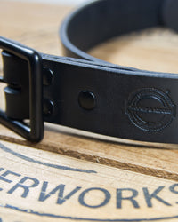 Barnes and Moore Bosun Leather Belt - Black / Black | Barnes and Moore Belts | JEANSTORE