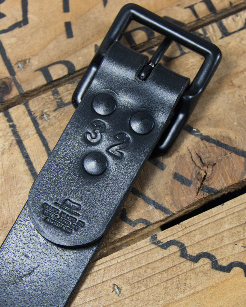 Barnes and Moore Bosun Leather Belt - Black / Black | Barnes and Moore Belts | JEANSTORE