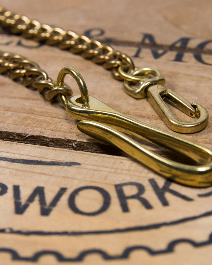 Barnes and Moore Heavy Duty Brass Wallet Tether - Solid Brass