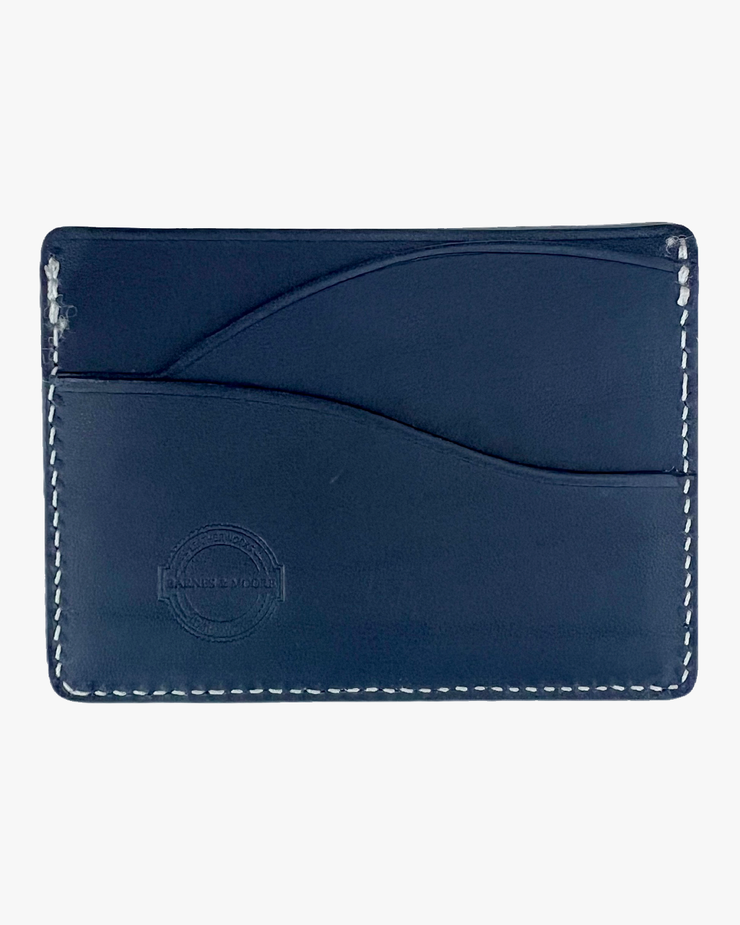Barnes and Moore Drayman Leather Cardholder - Indigo