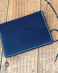 Barnes and Moore Drayman Leather Cardholder - Indigo