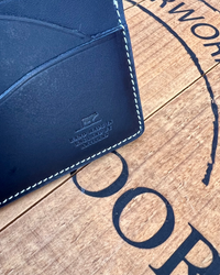 Barnes and Moore Drayman Leather Cardholder - Indigo
