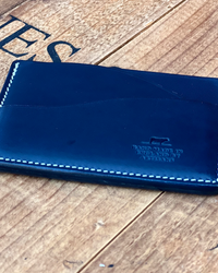 Barnes and Moore Drayman Leather Cardholder - Indigo