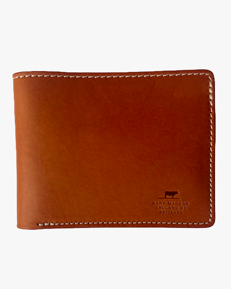 Barnes and Moore Longshore Folding Leather Wallet - Harness Tan