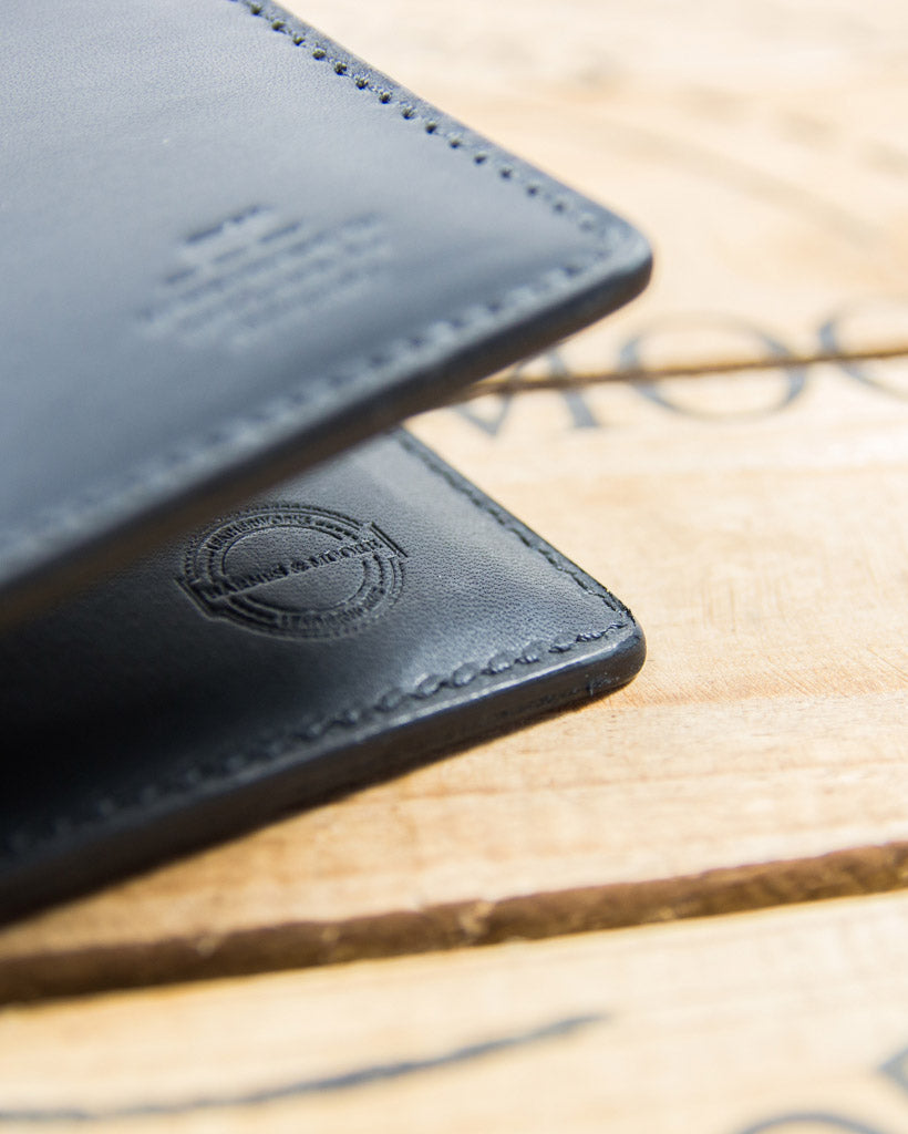 Barnes and Moore Longshore Folding Leather Wallet - Black