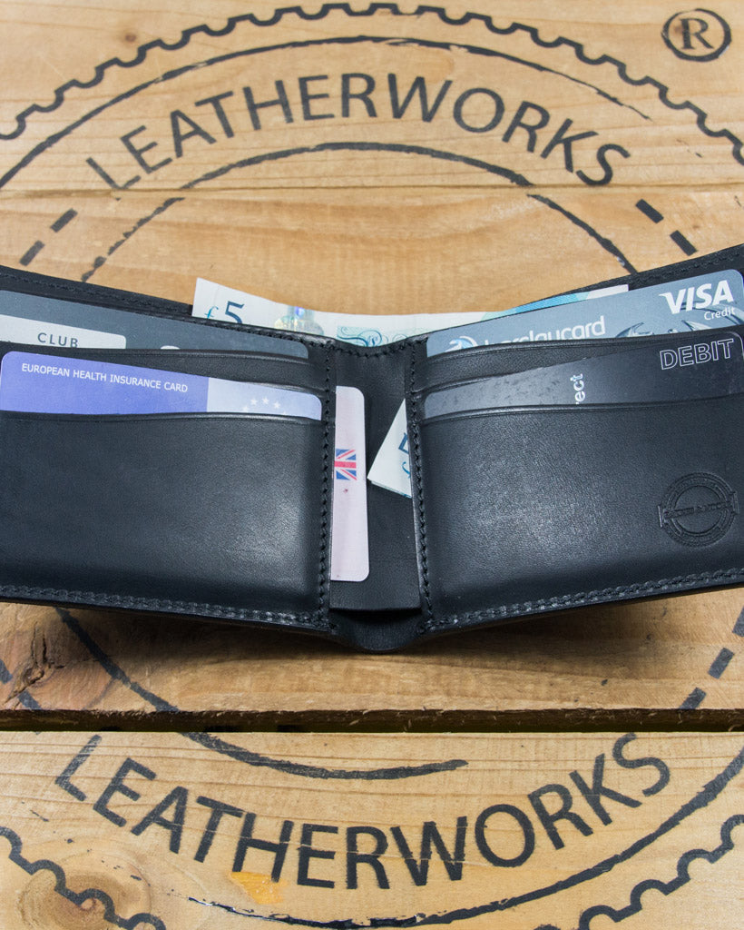 Barnes and Moore Longshore Folding Leather Wallet - Black