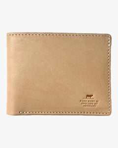Barnes and Moore Longshore Folding Leather Wallet - Natural