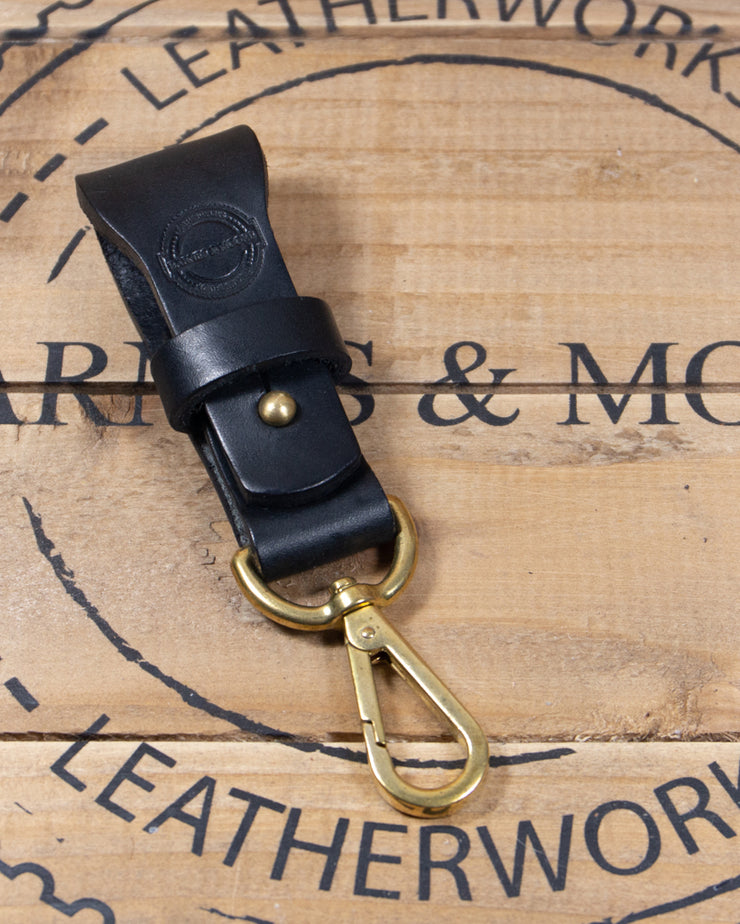 Barnes and Moore Yardman II Leather Key Fob - Black