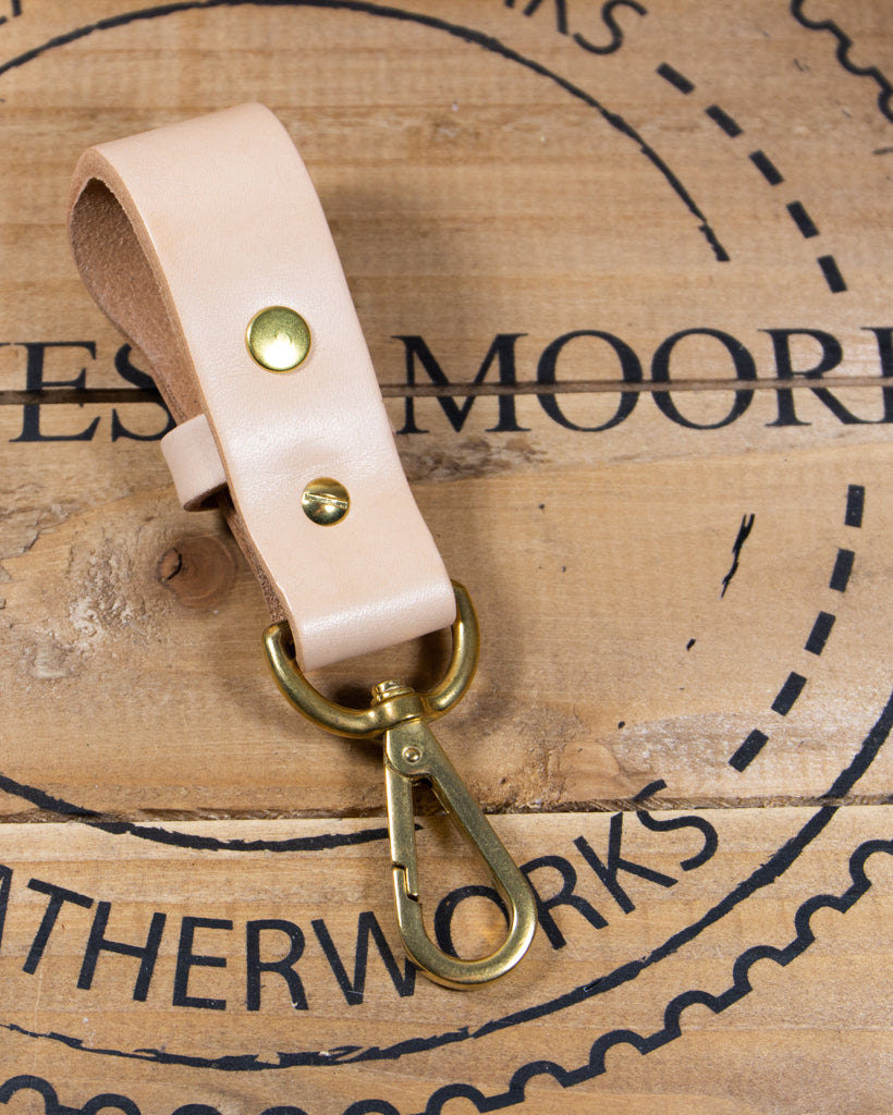Barnes and Moore Yardman II Leather Key Fob - Natural | Barnes and Moore Wallets & Key Fobs | JEANSTORE
