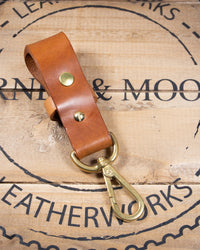 Barnes and Moore Yardman II Leather Key Fob - Tan | Barnes and Moore Wallets & Key Fobs | JEANSTORE