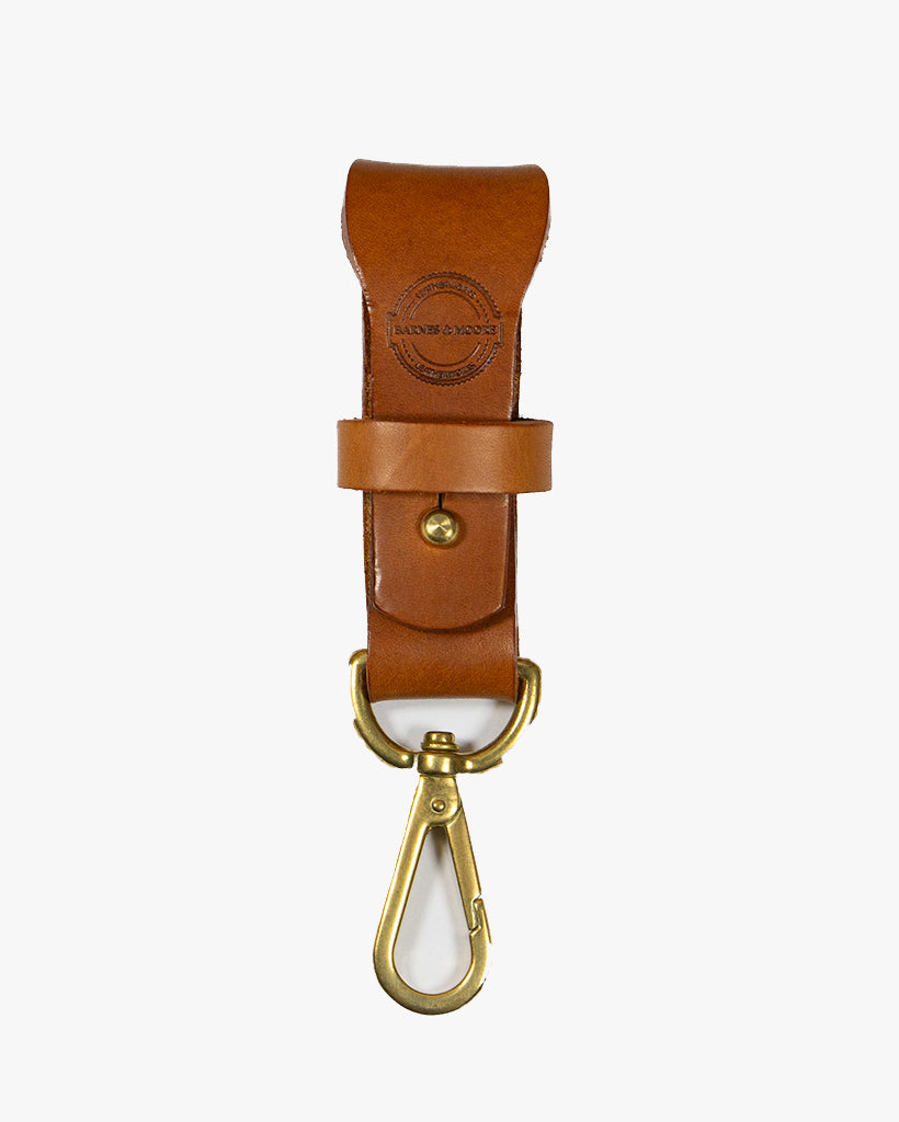 Barnes and Moore Yardman II Leather Key Fob - Tan | Barnes and Moore Wallets & Key Fobs | JEANSTORE