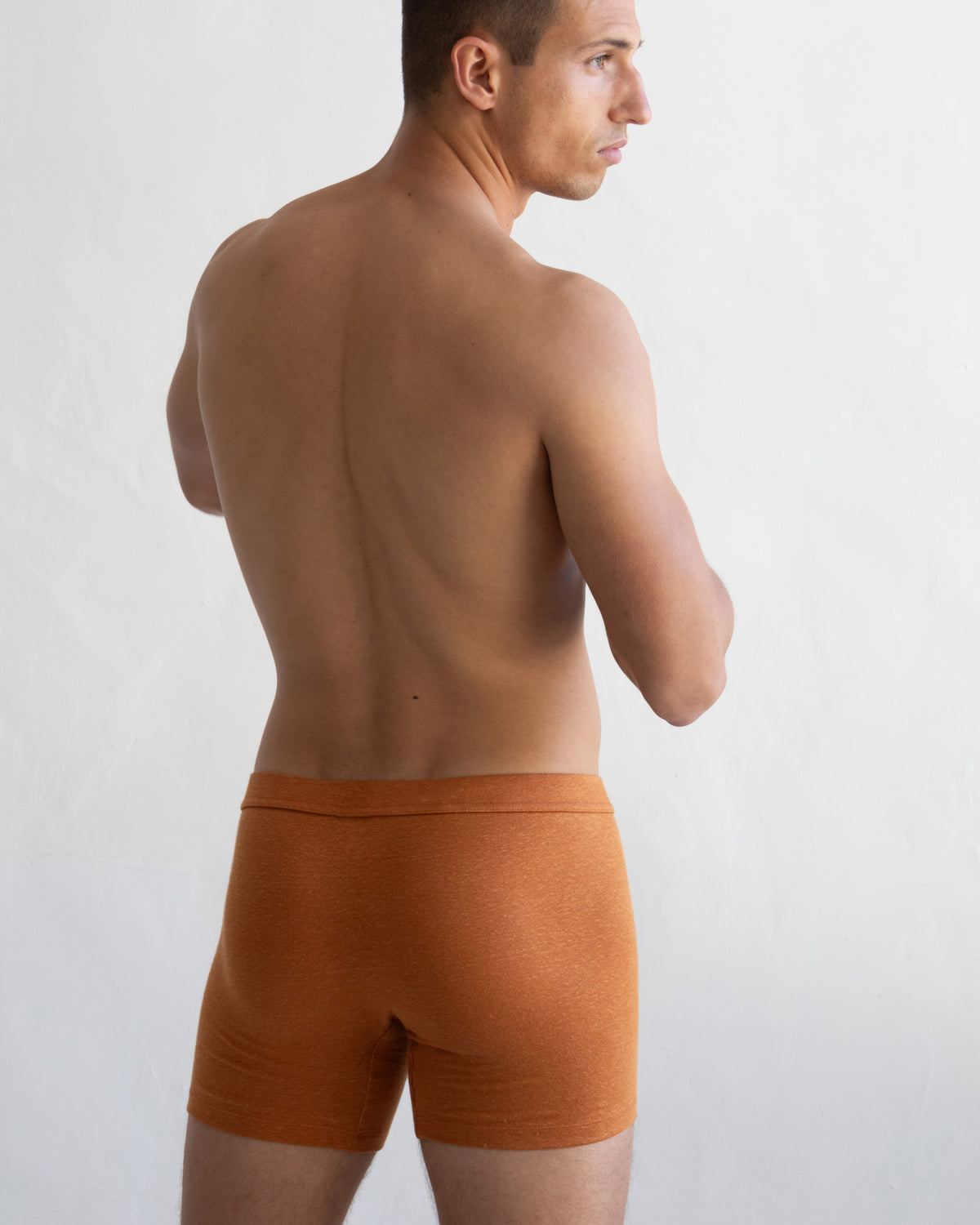 TA-CT Cervin Linen Boxer Briefs - Burnt Orange | TA-CT Underwear | JEANSTORE