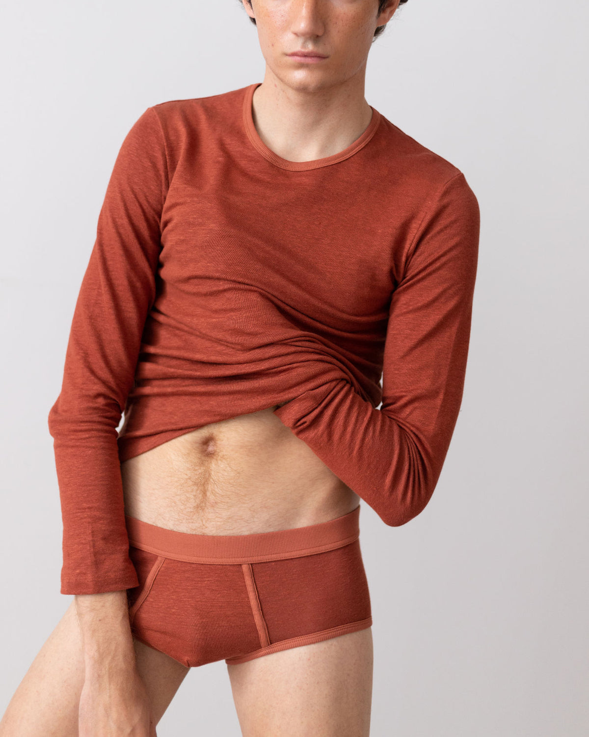 TA-CT Denali Linen Briefs - Rust | TA-CT Underwear | JEANSTORE