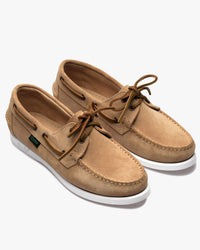 Paraboot Barth Shoe - Beige Velvet / Marine Blanc