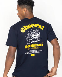 Cookman Cheers Burger Tee - Navy | Cookman T Shirts | JEANSTORE