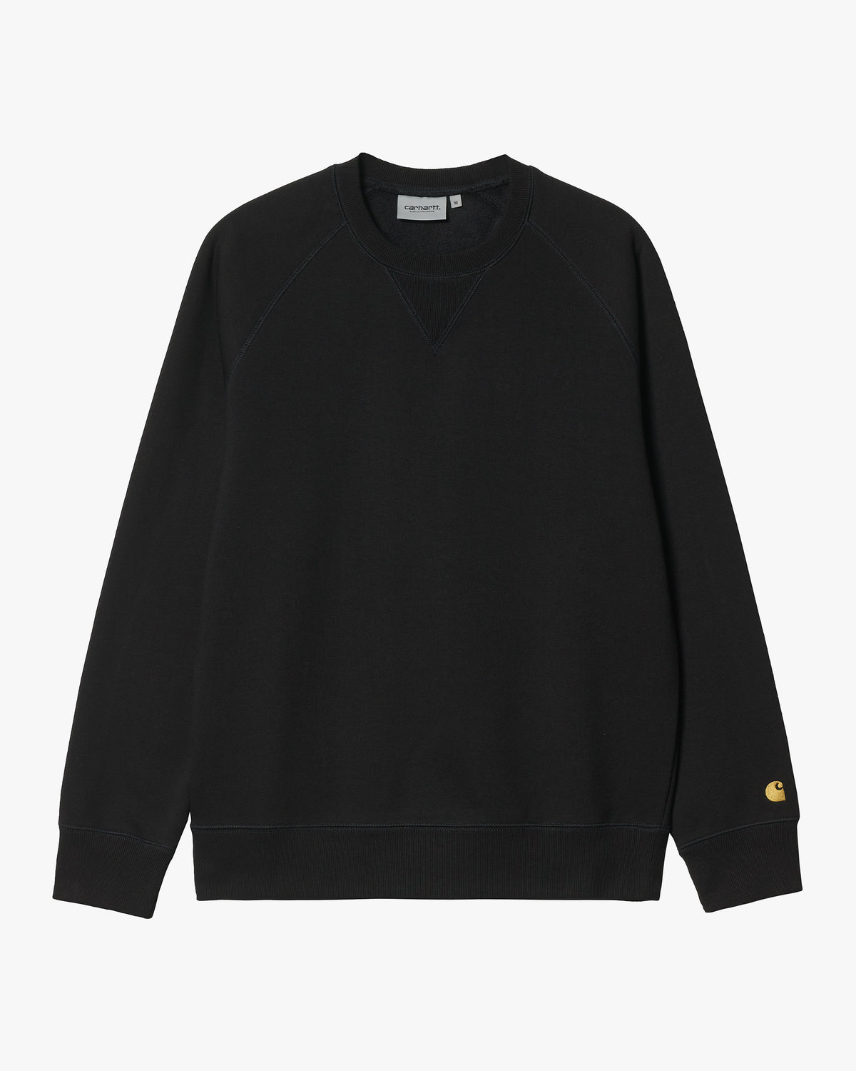 Carhartt WIP Chase Sweat - Black / Gold | Carhartt WIP Sweaters & Knitwear | JEANSTORE