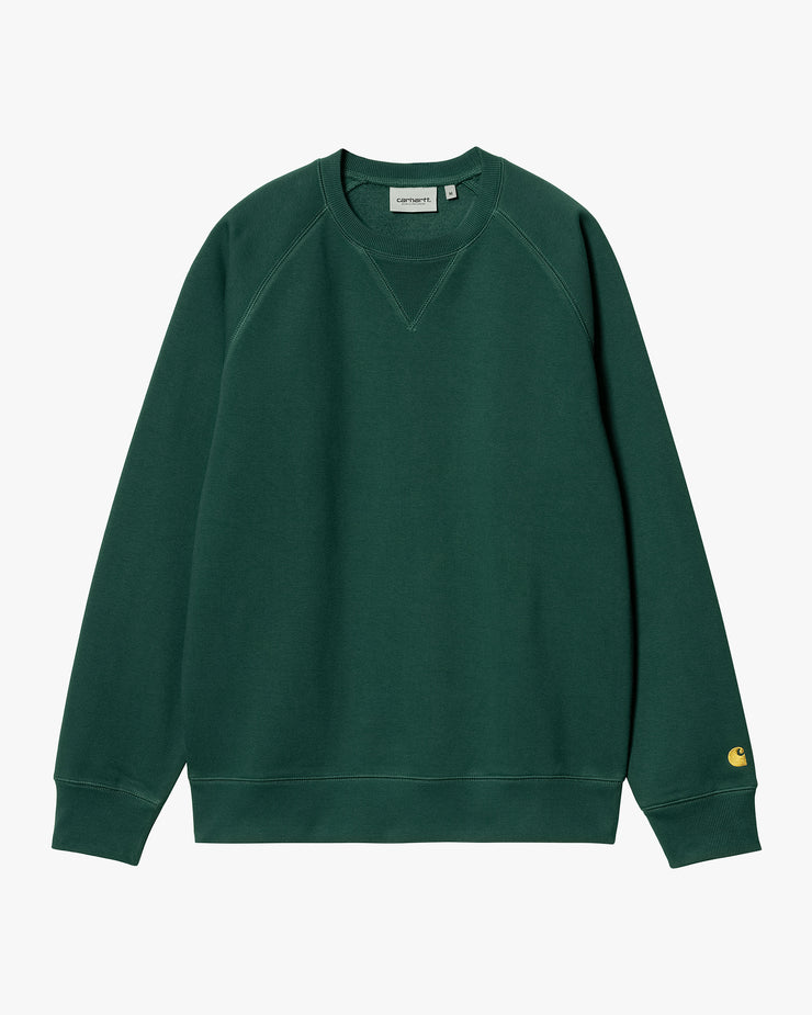 Carhartt WIP Chase Sweat - Chervil / Gold