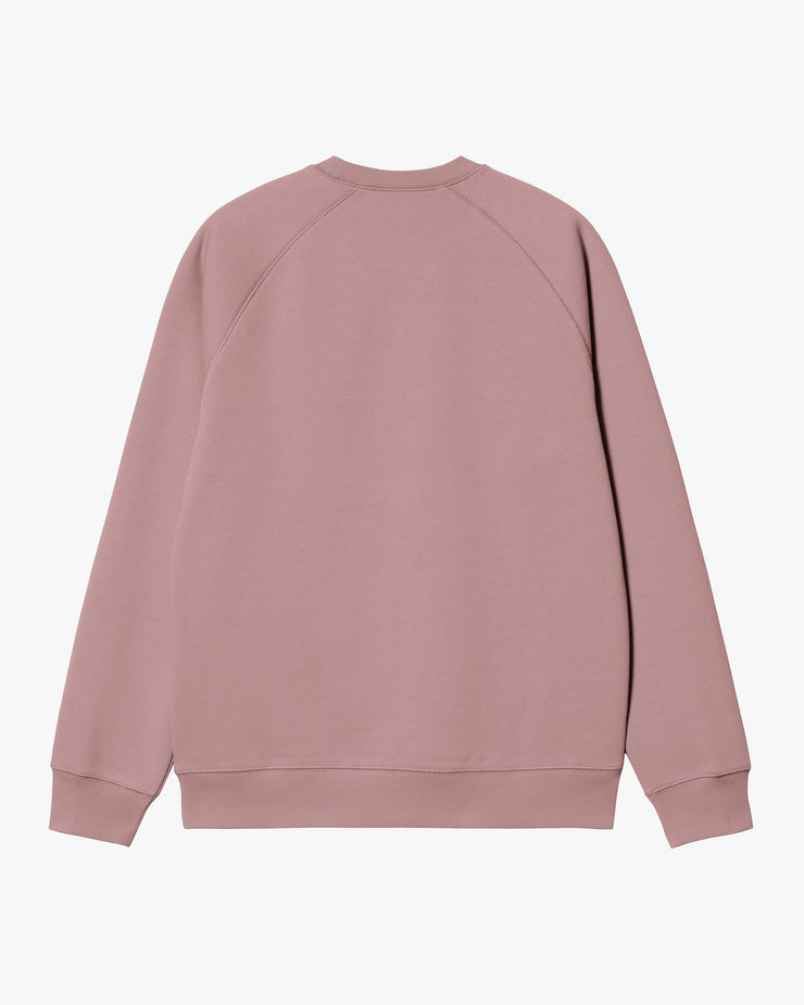 Carhartt WIP Chase Sweat - Glassy Pink / Gold