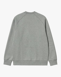 Carhartt WIP Chase Sweat - Grey Heather / Gold | Carhartt WIP Sweaters & Knitwear | JEANSTORE