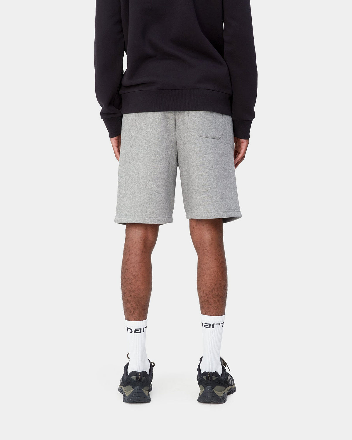 Carhartt WIP Chase Sweat Shorts - Grey Heather / Gold | Carhartt WIP Shorts | JEANSTORE