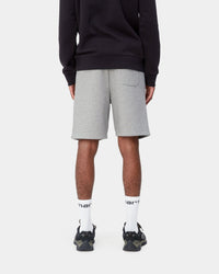 Carhartt WIP Chase Sweat Shorts - Grey Heather / Gold | Carhartt WIP Shorts | JEANSTORE