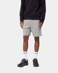 Carhartt WIP Chase Sweat Shorts - Grey Heather / Gold | Carhartt WIP Shorts | JEANSTORE