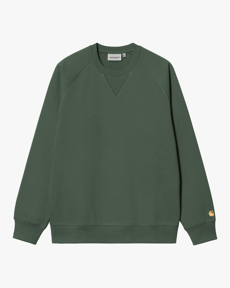 Carhartt WIP Chase Sweat - Sycamore Tree / Gold