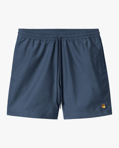 Carhartt WIP Chase Swim Trunks - Dusky Blue / Gold