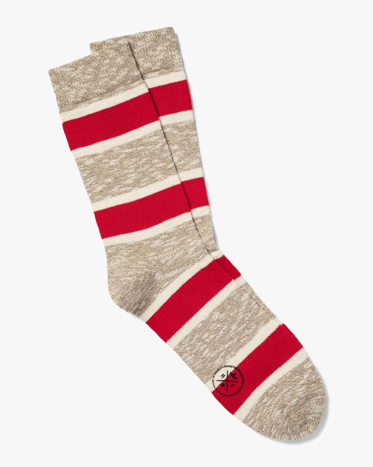 Royalties Paris Tommy Athletic Striped Socks - Camel