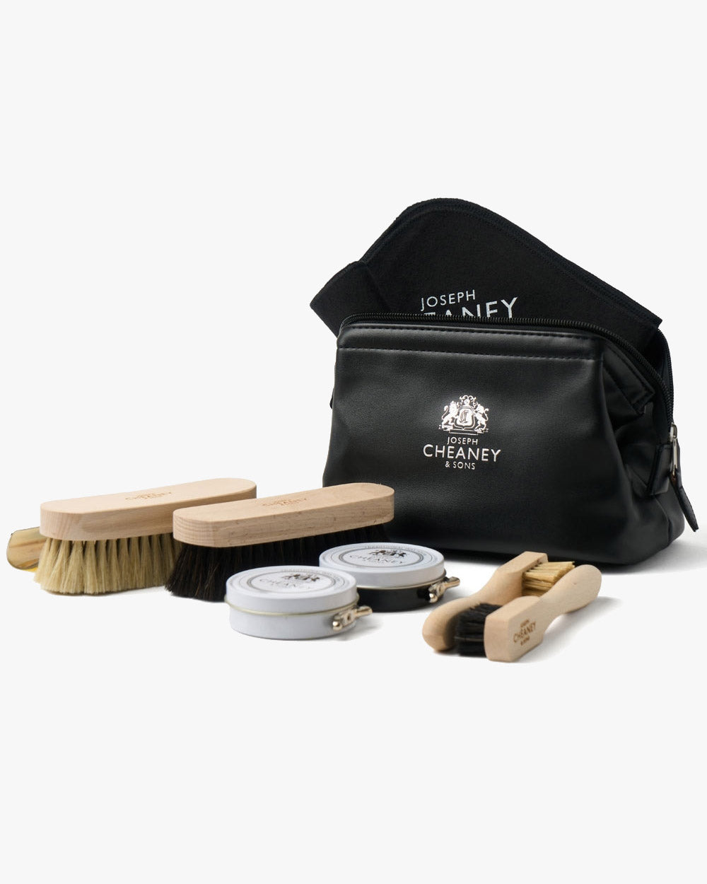 Cheaney Travel Shoe Care Kit - Black | Cheaney Shoes Garment Care | JEANSTORE