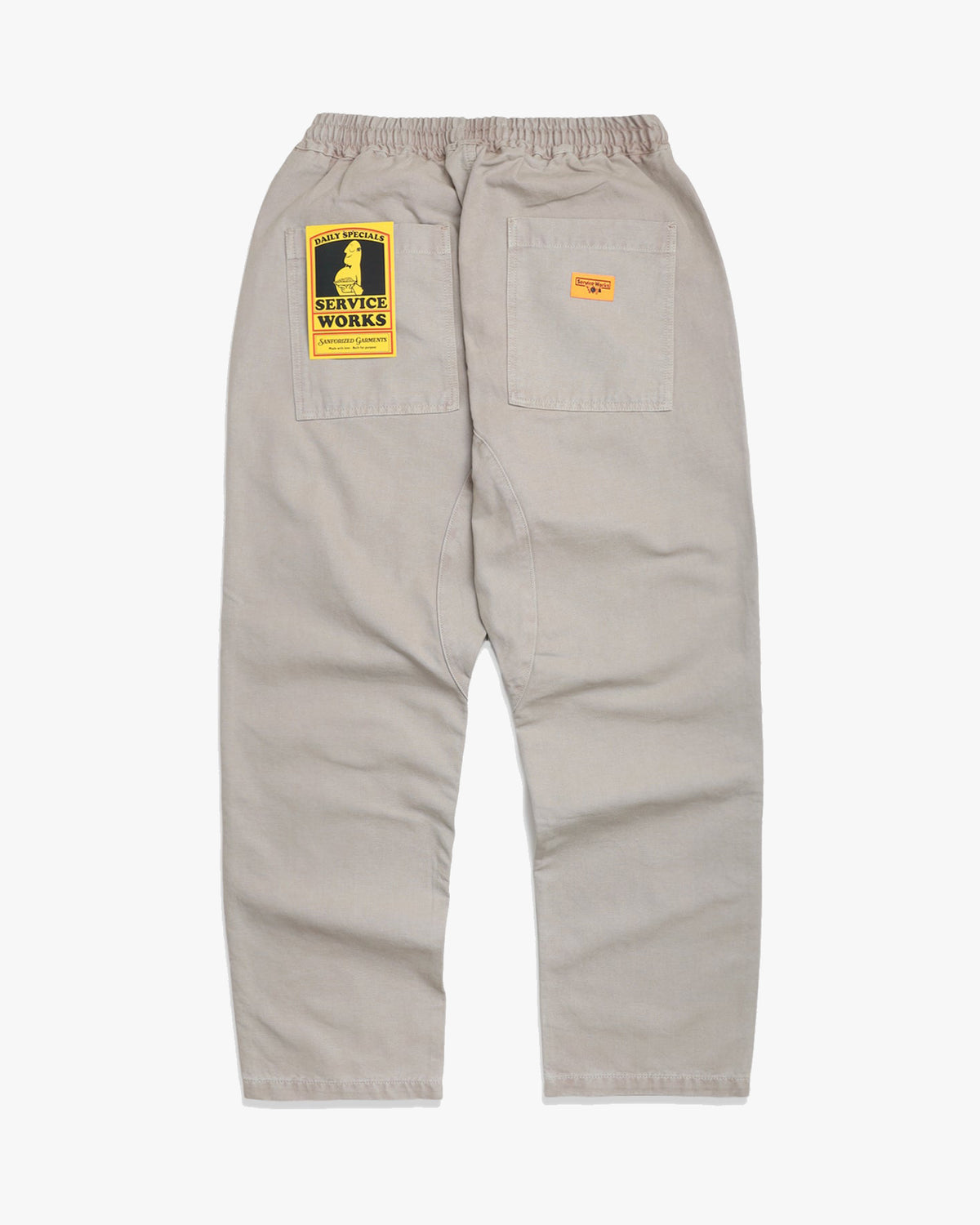 Service Works Classic Canvas Chef Pant - Stone | Service Works Chinos & Trousers | JEANSTORE