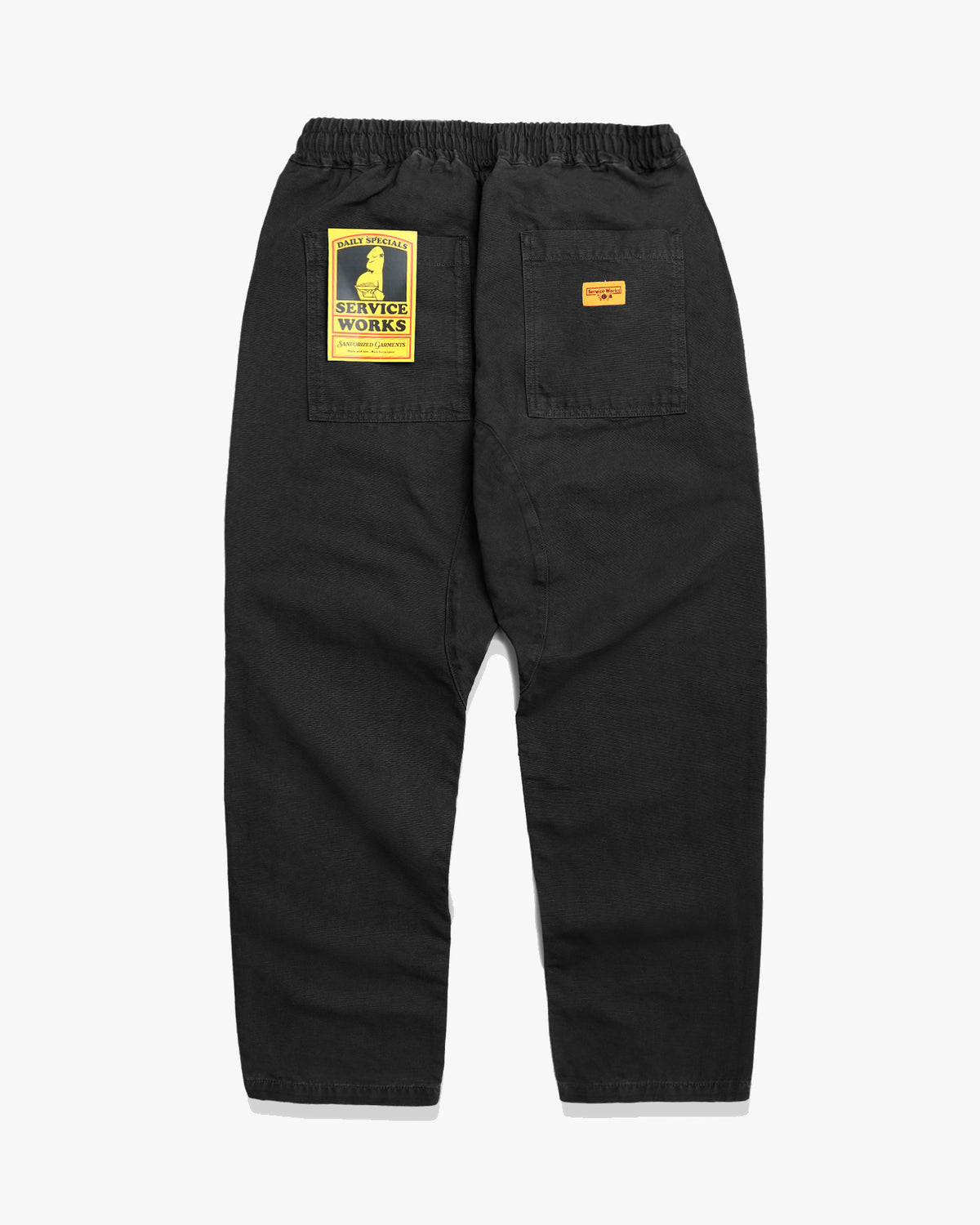 Service Works Classic Canvas Chef Pant - Black | Service Works Chinos & Trousers | JEANSTORE