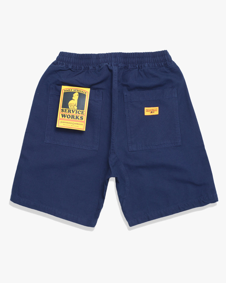 Service Works Classic Canvas Chef Shorts - Navy