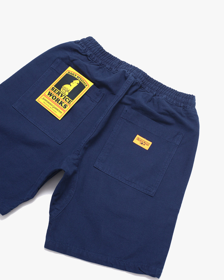 Service Works Classic Canvas Chef Shorts - Navy