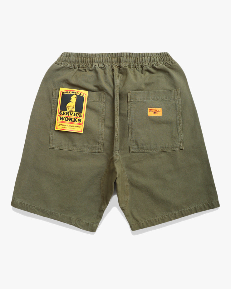 Service Works Classic Canvas Chef Shorts - Olive