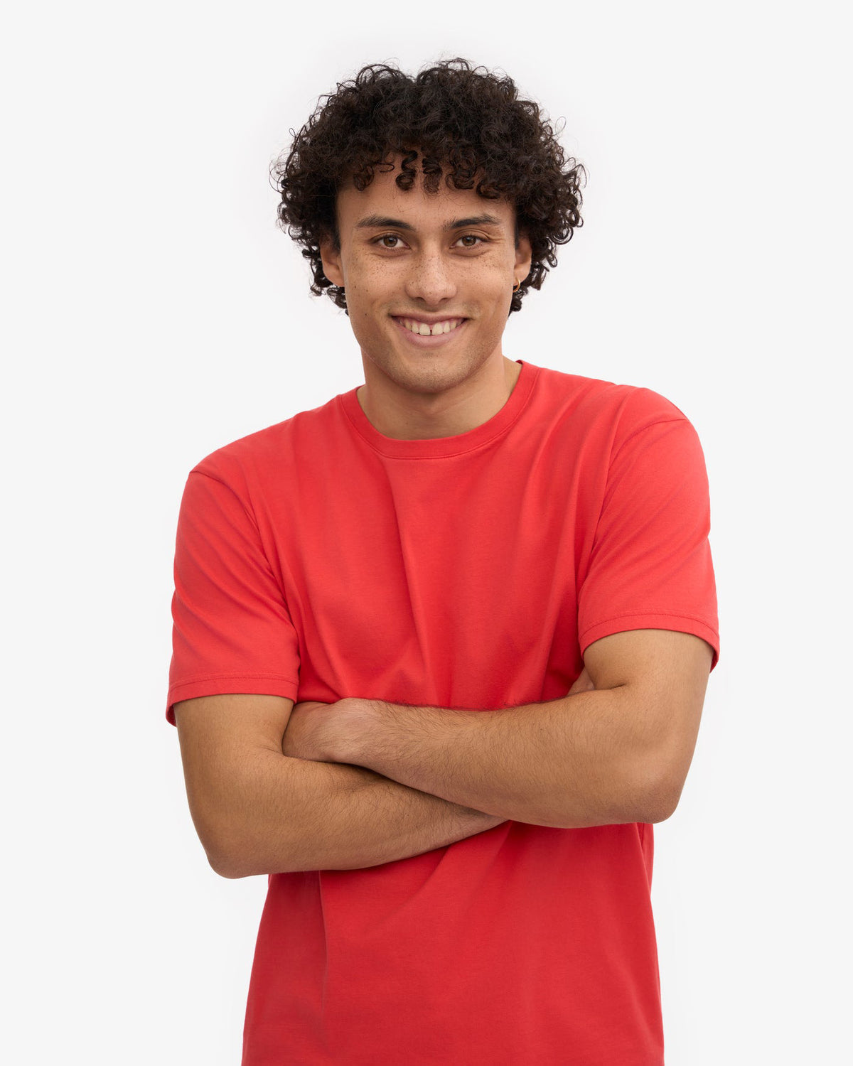 Colorful Standard Classic Organic Tee - Red Tangerine | Colorful Standard T Shirts | JEANSTORE