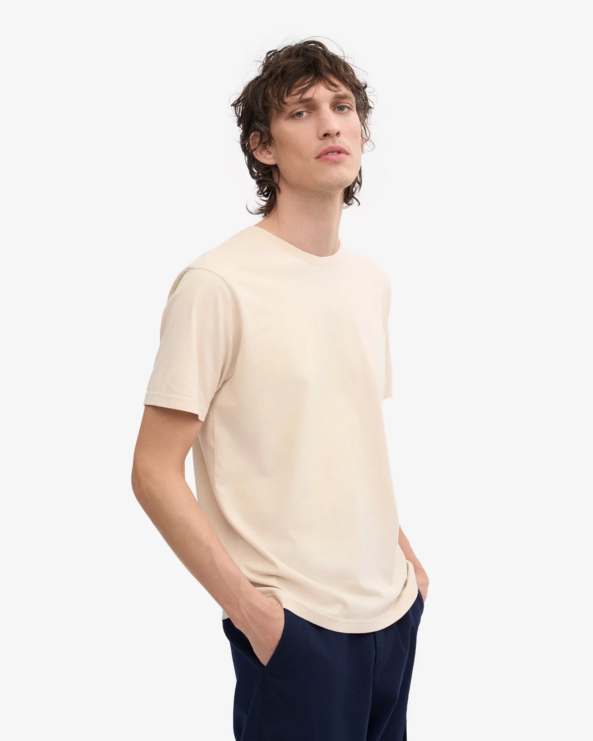 Colorful Standard Classic Organic Tee - Ivory White | Colorful Standard T Shirts | JEANSTORE