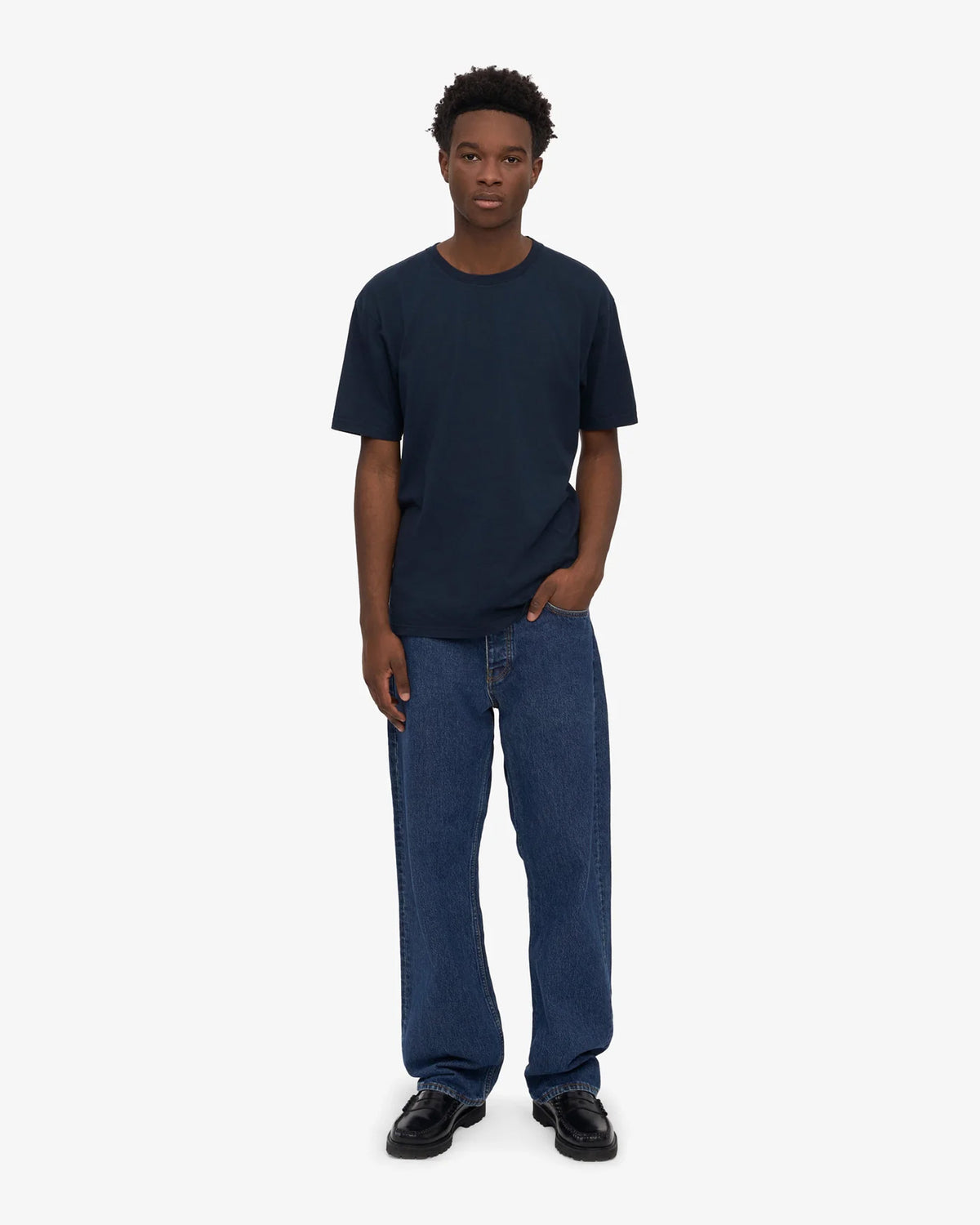 Colorful Standard Classic Organic Tee - Navy Blue | Colorful Standard T Shirts | JEANSTORE