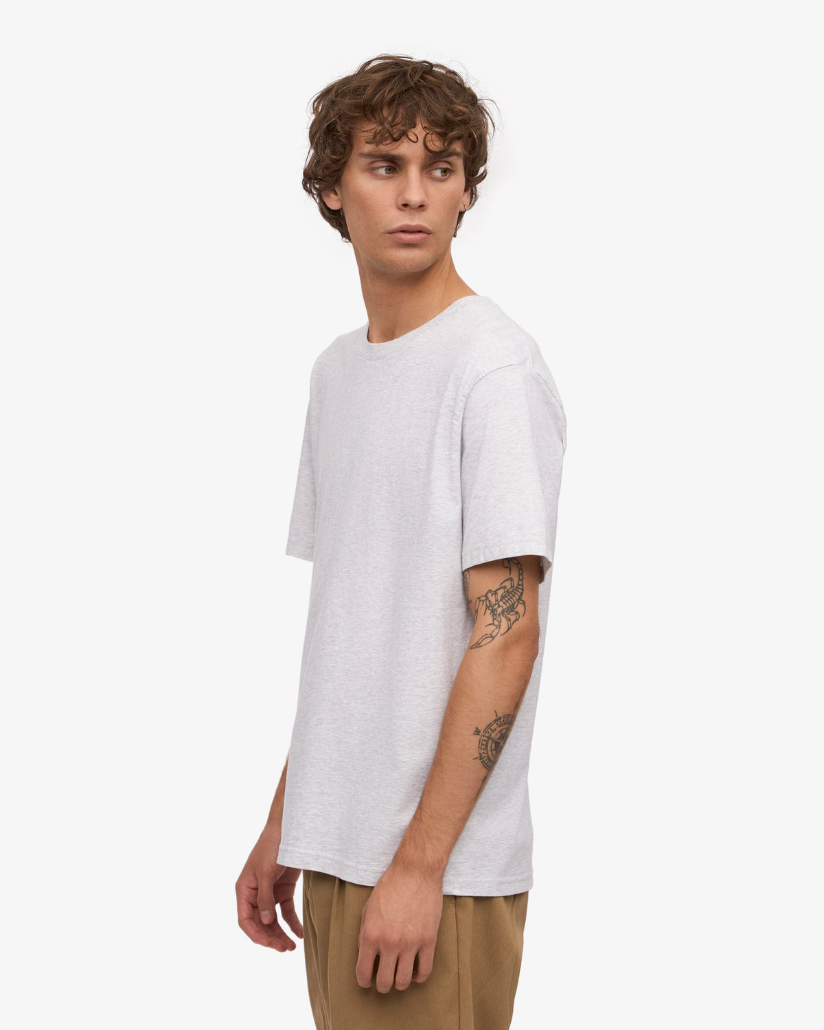 Colorful Standard Classic Organic Tee - Snow Melange | Colorful Standard T Shirts | JEANSTORE