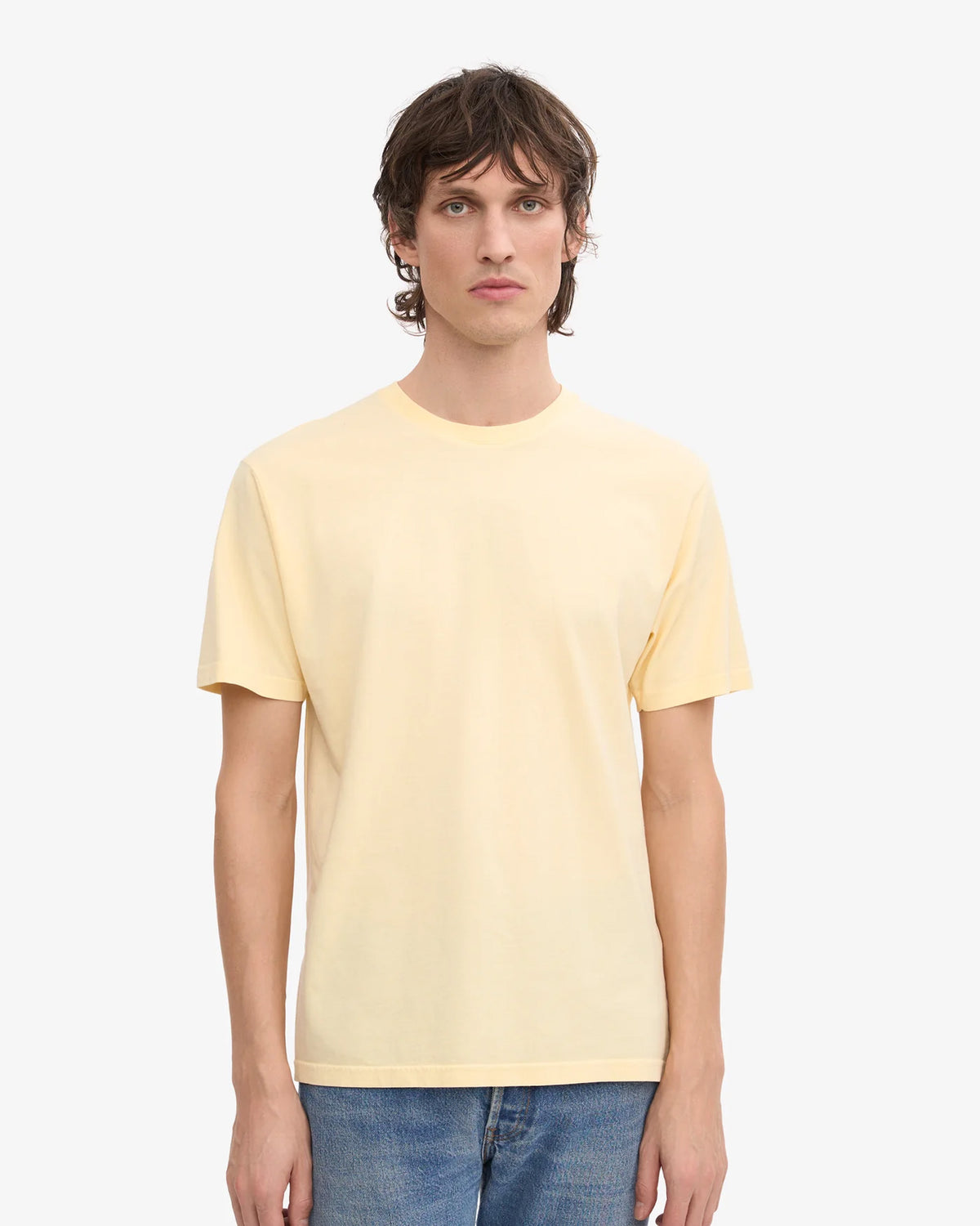Colorful Standard Classic Organic Tee - Soft Yellow | Colorful Standard T Shirts | JEANSTORE
