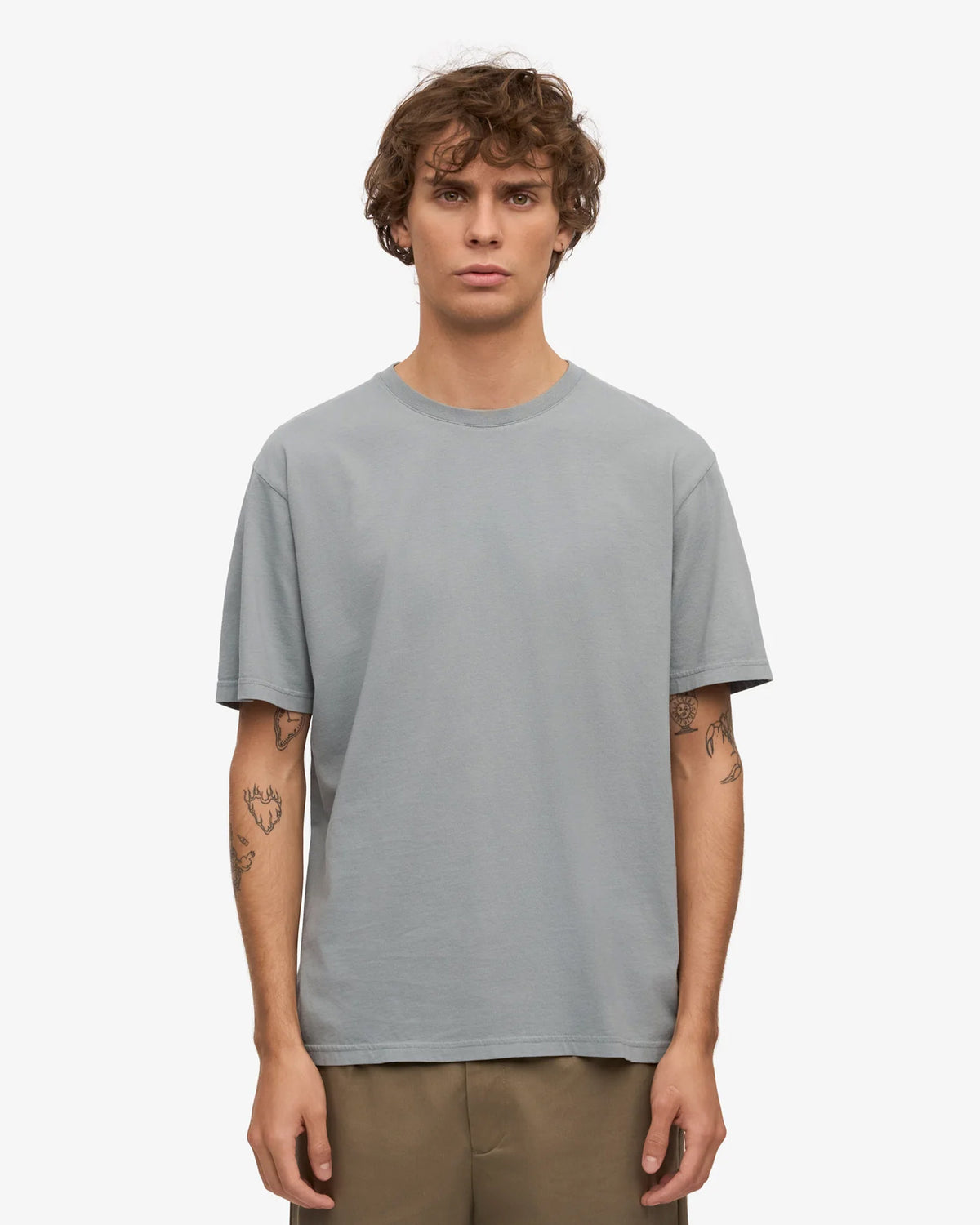 Colorful Standard Classic Organic Tee - Steel Blue | Colorful Standard T Shirts | JEANSTORE