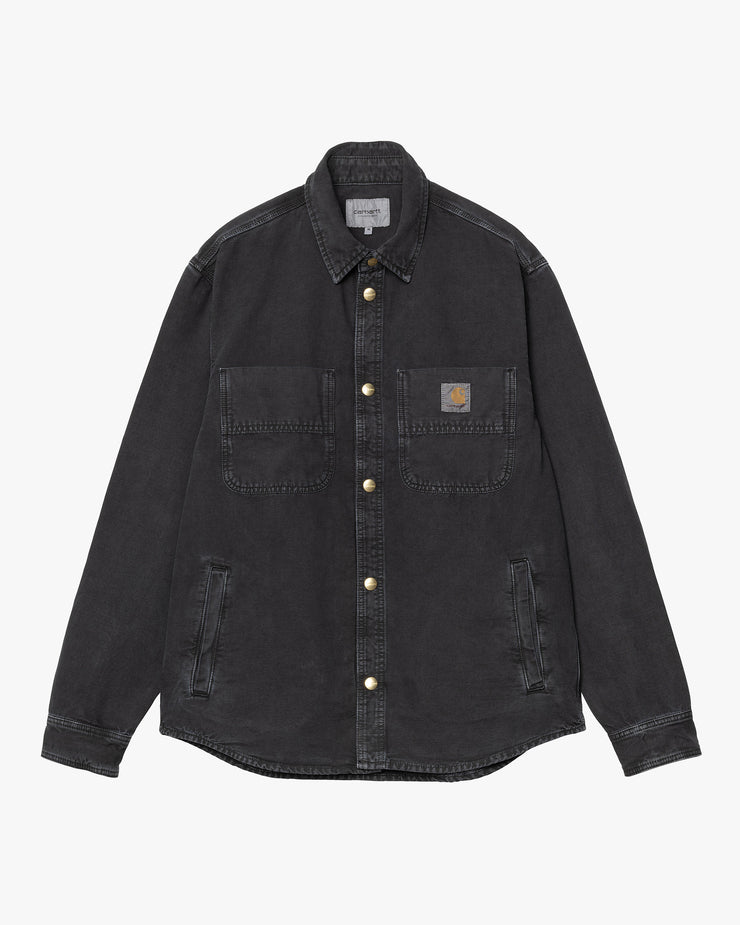 Carhartt WIP Conro Shirt Jacket - Black Stone Dyed | Carhartt WIP Shirts | JEANSTORE